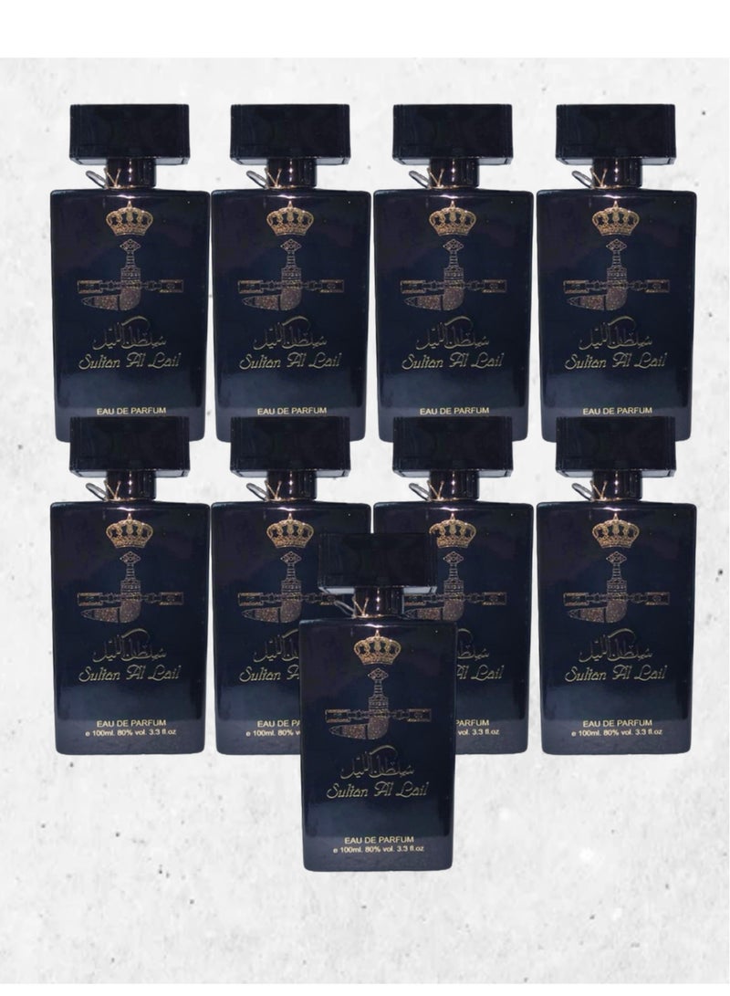 Sultan 9 Pieces Sultan Al Lail Perfume 100 Ml EDP - Image 1