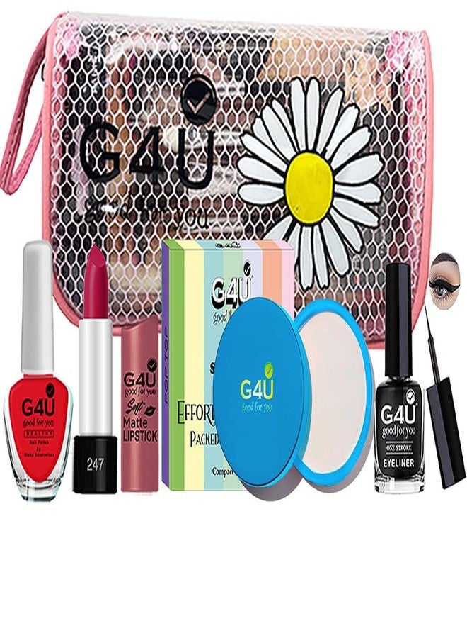 G4U - Timeless Beauty Kit for Girls, All In One Makeup Kit Set With Pouch 123 - Image 1
