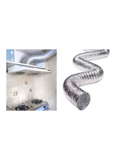 Shams Kitchen Chimney or Heater - Aluminum Thermal Expandable Flexible Chimney - Kitchen, Bathroom, Air Conditioner Ventilation Length (5m 5in+Adhesive)  - Image 3