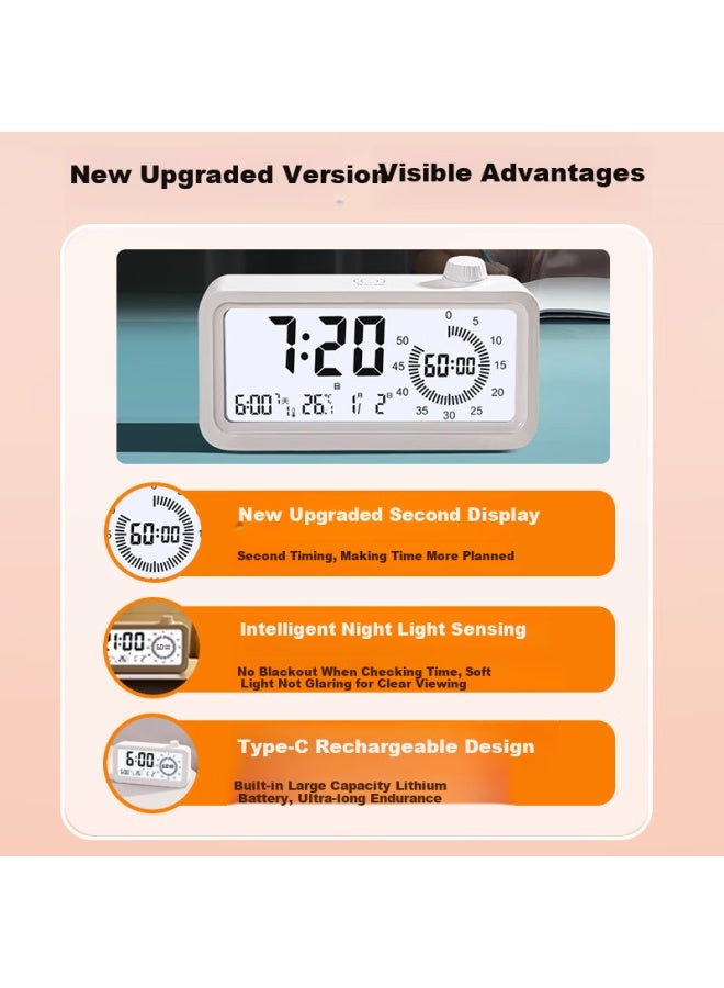 Timess Visual Timer Student Children'S Special Countdown Charging Electronic Alarm Clock Multi-Function Time Manager Live Room Timer - Image 3