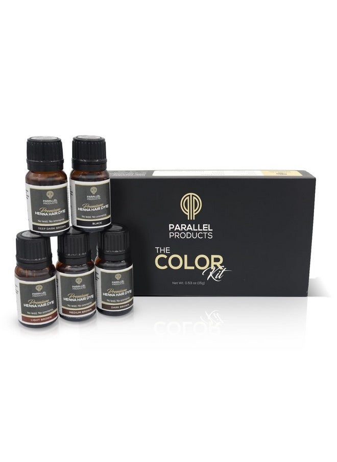 PARALLEL PRODUCTS Spot Color Henna Color Kit Henna Hair Dye Color Palette Tint Kit For Professional Spot Coloring 3 Gram Minicollection Kit Covers Grey Hair Root Touch Up (Color Kit)  - Image 1