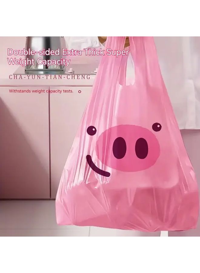 50 Pcs Heavy Duty Pig Print Garbage Bags Large Kitchen Trash Can Liners - Image 5