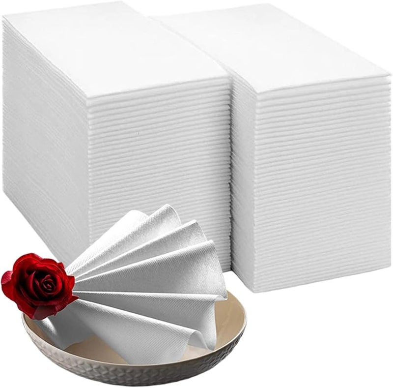 200 ورقة 12 × 17 بوصة مناديل ورقية ناعمة قابلة للامتصاص تستخدم لمرة واحدة للمطبخ حفل زفاف حفلة - Image 4