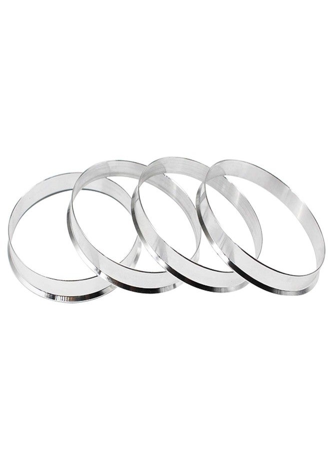 DCVAMOUS Alloy Aluminum Hub Centric Rings 74.1 to 72.6, Set of 4 - Performance Spigot Hubrings fit 72.6mm Vehicle Hub and 74.1mm Wheel Center Bore Compatible with BMW Land Rover - Image 1