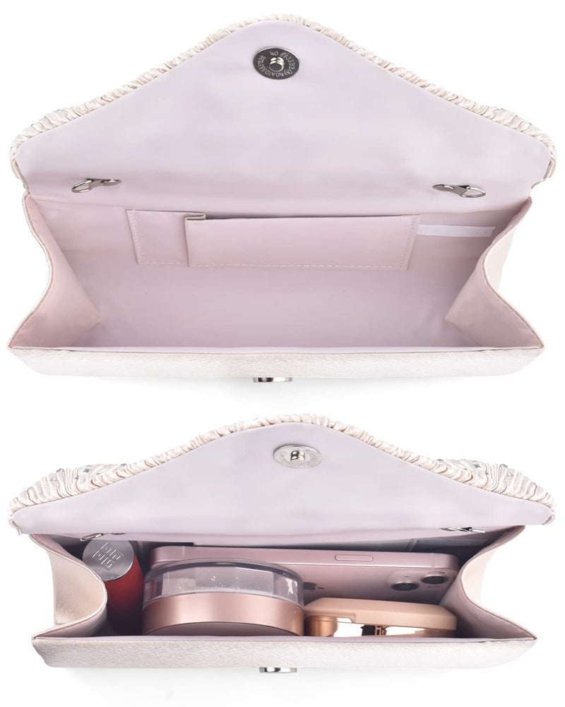 TINDTOP Evening Clutch Purses for Women Handbags for Formal Wedding Party Cocktail Prom Crossbody Shoulder Envelope Bag - Image 4