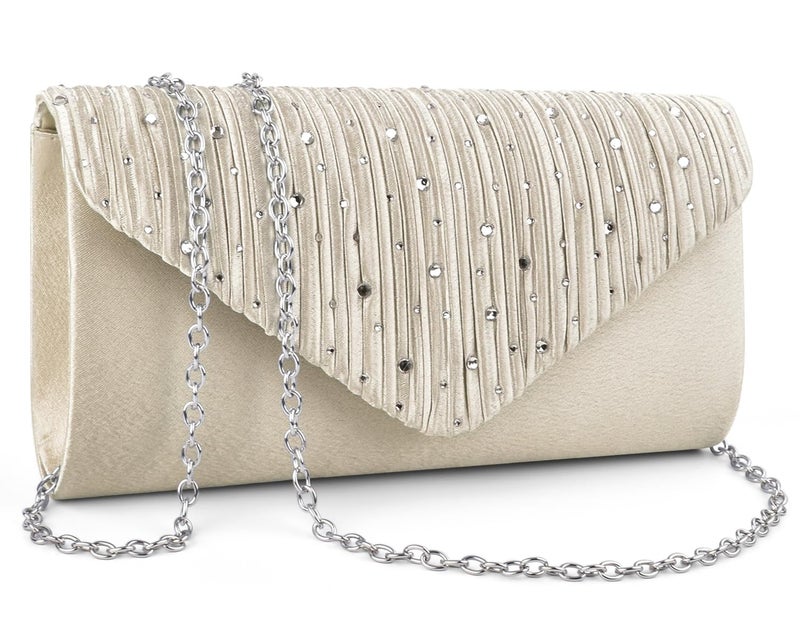 TINDTOP Evening Clutch Purses for Women Handbags for Formal Wedding Party Cocktail Prom Crossbody Shoulder Envelope Bag - Image 1