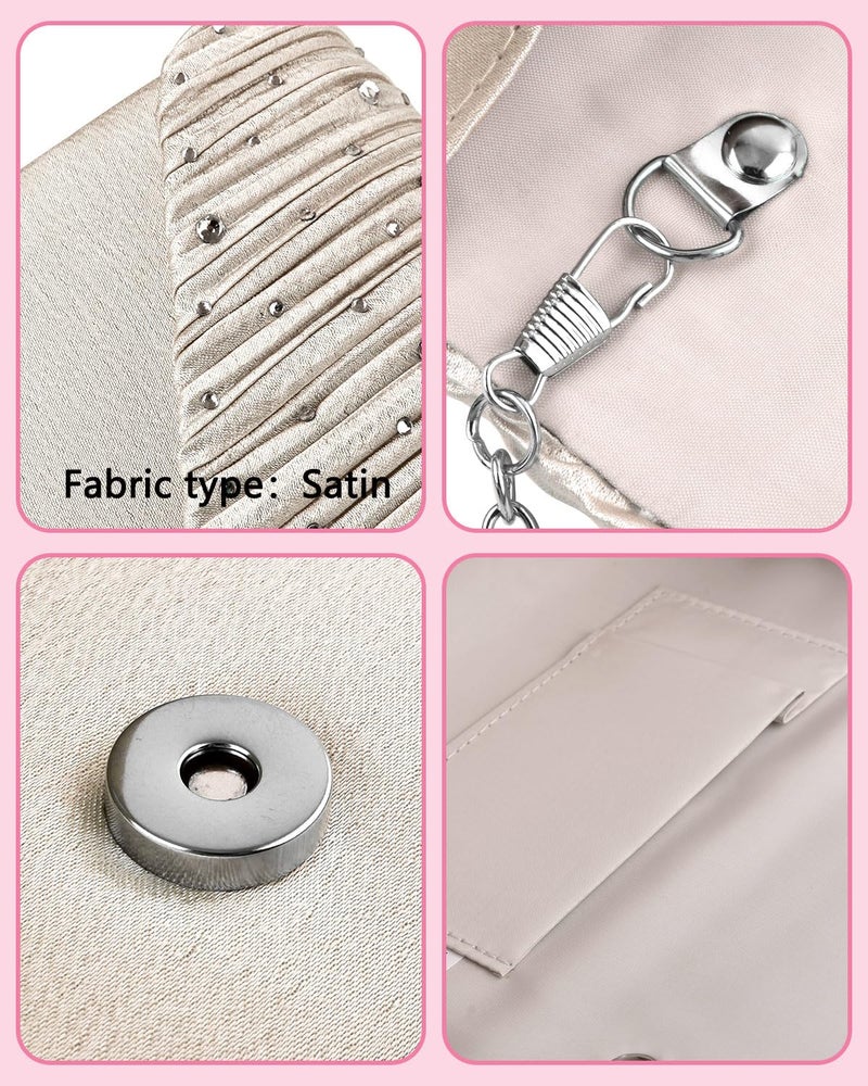 TINDTOP Evening Clutch Purses for Women Handbags for Formal Wedding Party Cocktail Prom Crossbody Shoulder Envelope Bag - Image 3