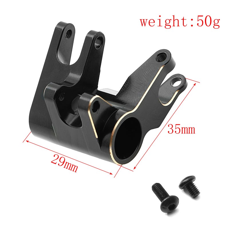 Brass Front Axle Link Mount Replacement for Axial SCX10 PRO 1/10 Remote Control Crawler Car Upgrade Parts Accessories, Black - Image 2