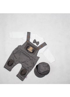Murat Baby Bow Tie and Hat Overalls Set  - Image 2