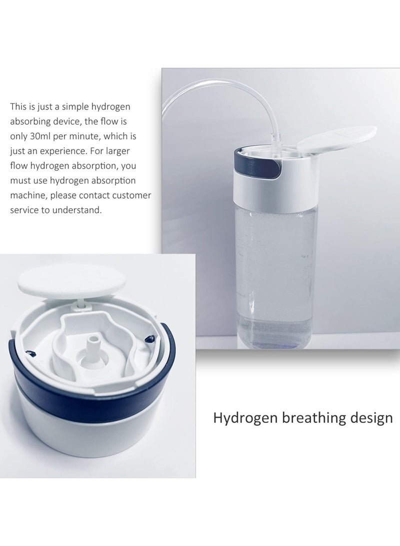 Rechargeable and Portable Glass H2 Hydrogen Rich Water Generator Bottle with inhaler | Advanced PEM(Japan) and SPE(Korea) Technology with up to 3000 PPB | Balanced PH Water Ionizer with Self Cleaning