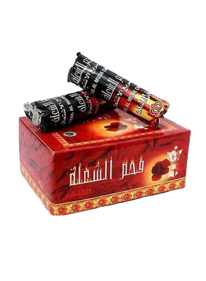 100-Piece Charcoal Bakhoor Coal Black  - Image 1