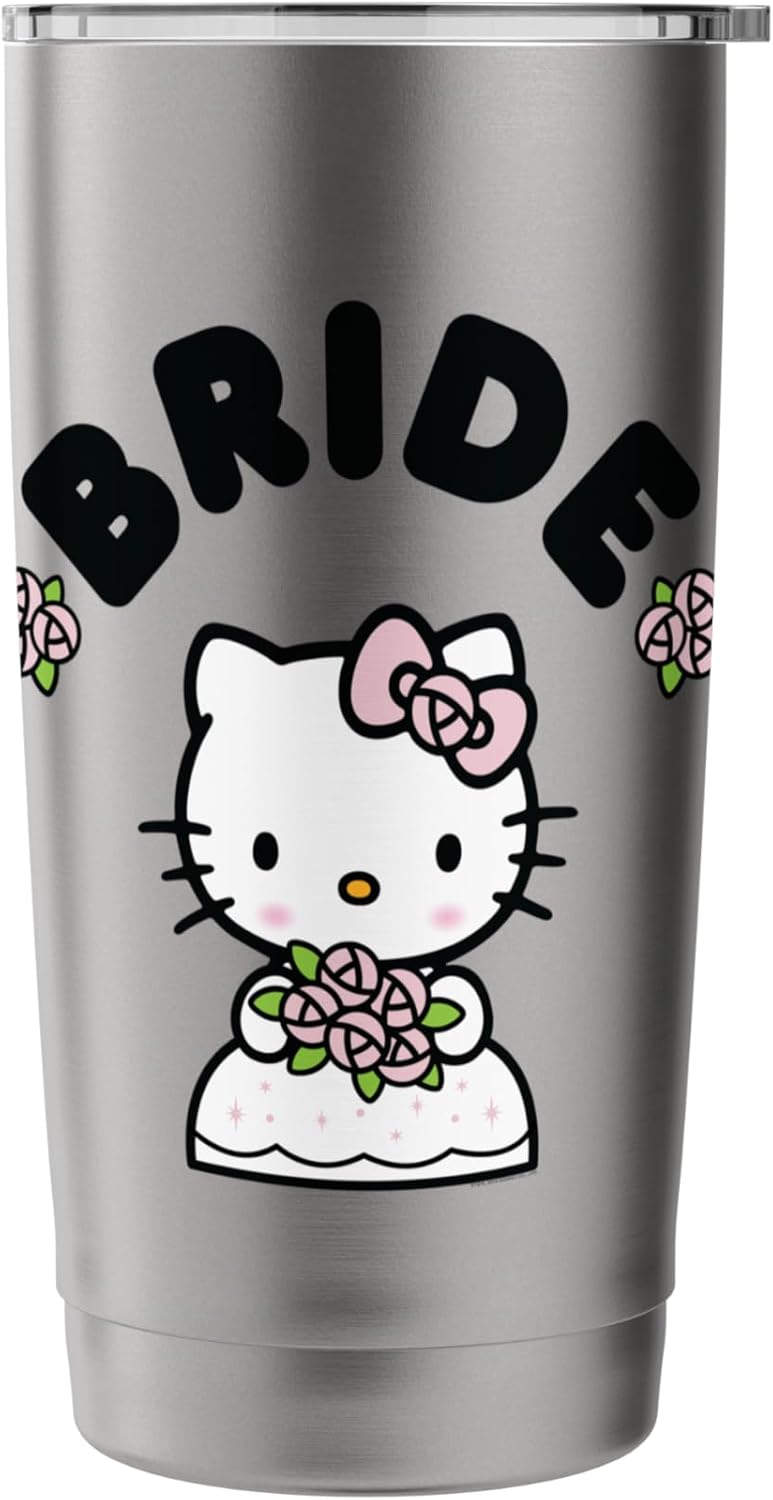 Hello Kitty Hello Kitty Bride in Wedding Dress Bridal Wedding Stainless Steel Insulated Tumbler - Image 3