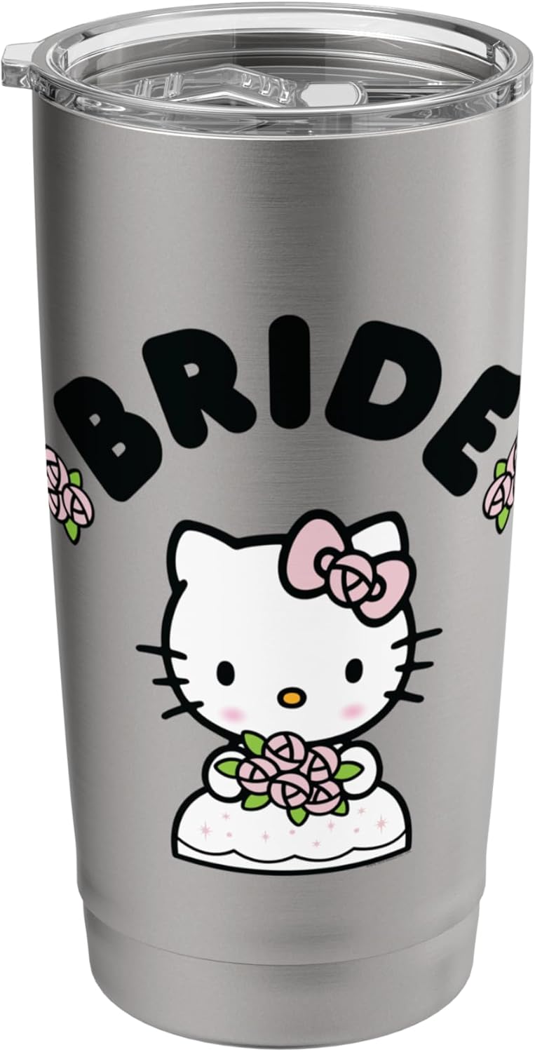 Hello Kitty Hello Kitty Bride in Wedding Dress Bridal Wedding Stainless Steel Insulated Tumbler - Image 1