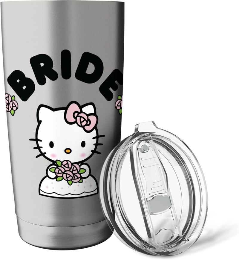 Hello Kitty Hello Kitty Bride in Wedding Dress Bridal Wedding Stainless Steel Insulated Tumbler - Image 5