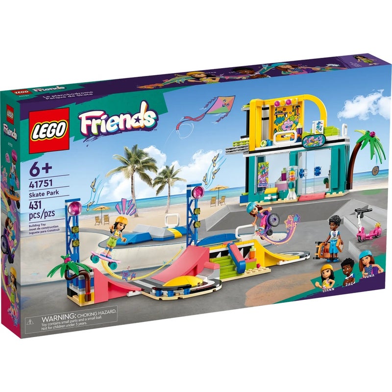 LEGO - Friends Skate Park 431 Pieces - 41751 - Image 1