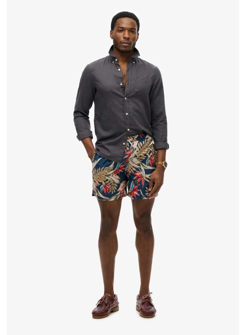 Hawaiian Print 16 Swim Short
