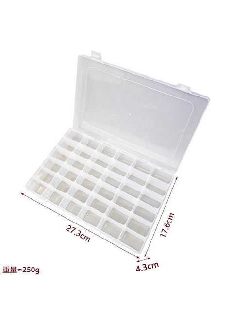 Manual Yarn Winding Machine for Cross Stitch 36-grid detachable plastic transparent storage box