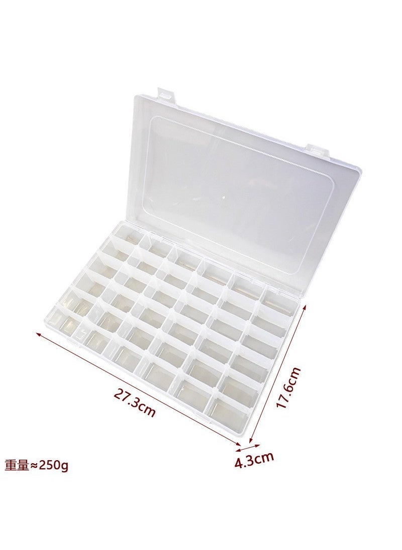 Manual Yarn Winding Machine for Cross Stitch 36-grid detachable plastic transparent storage box