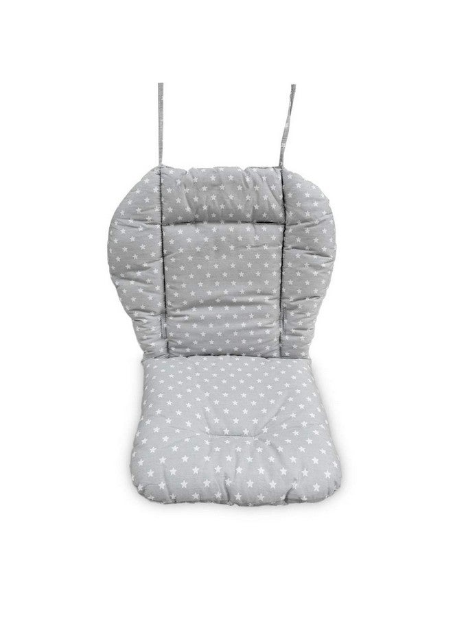 twoworld Baby High Chair Seat Cushion Liner Mat Pad Cover Resistant and High Chair Straps (5 Point Harness) 1 Suit (Fashion Gray) - Image 2