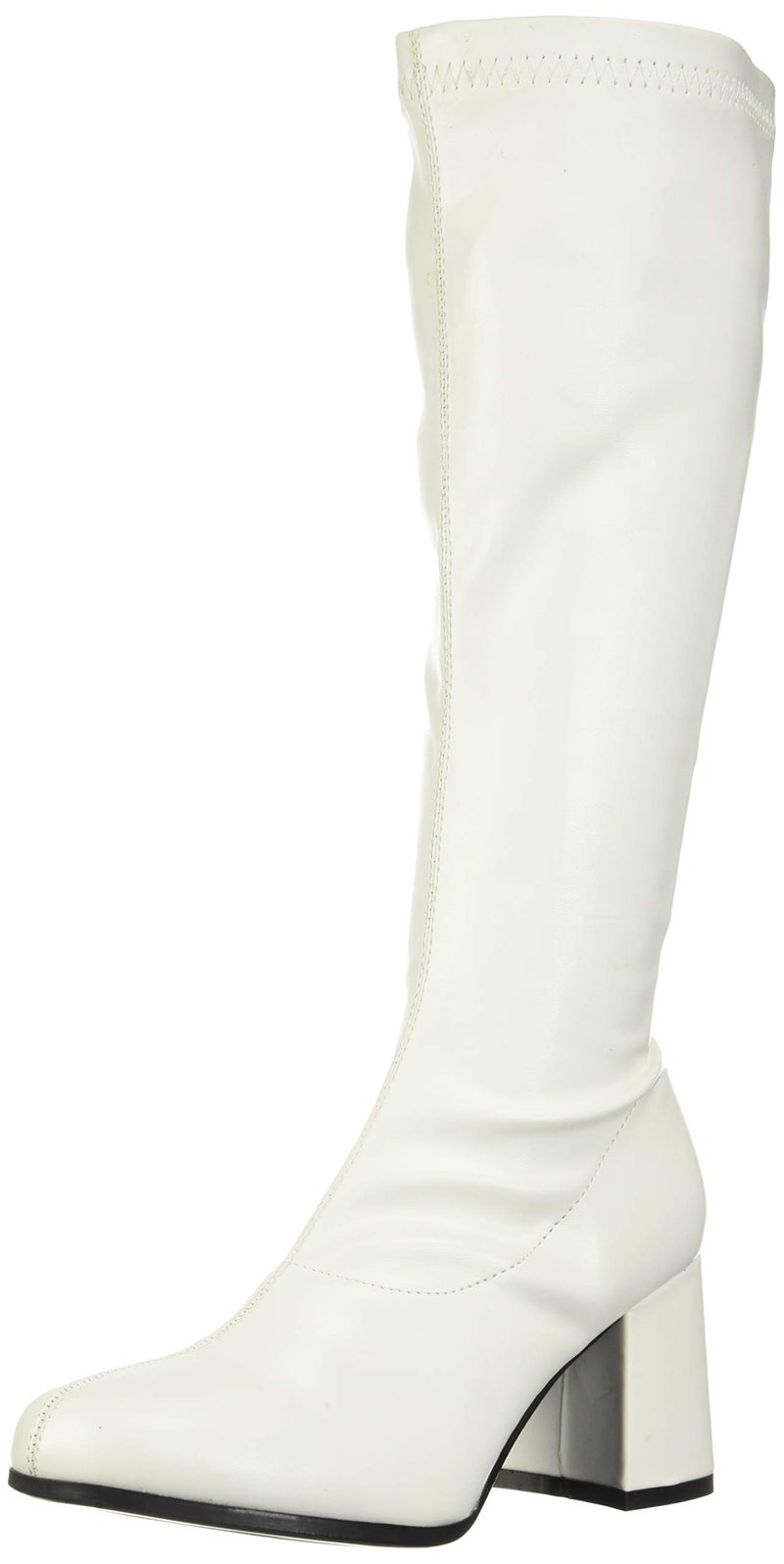 Rubies White Go-Go Disco Boots for Adults, Women's Medium - Image 3