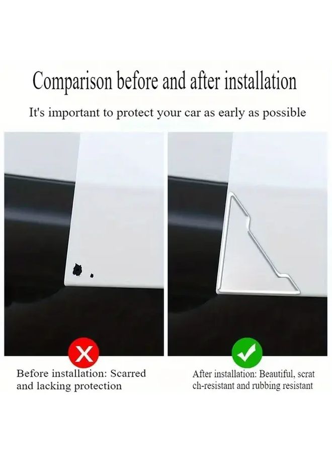 Transparent 2pcs Door Corner Protectors Anti Collision And Scratch Guards - Image 3