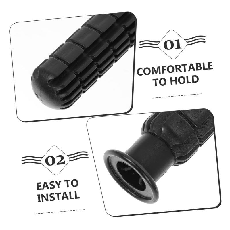 4PCS Black Ergonomic Foosball Handles Non Slip Grip Parts For Standard Tables - Image 4