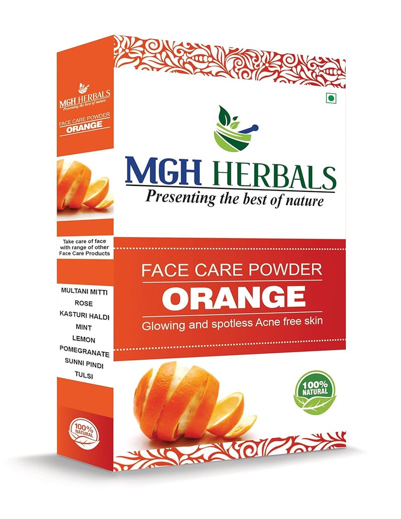 MGH Herbals MGH Herbals Orange Peel Powder For Skin And Face 200 Grams 100 Natural PreservativeFree No Chemcial  - Image 1