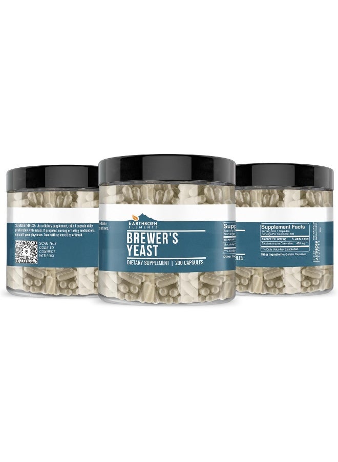 earthborn elements Brewer'S Yeast (200 Capsules) Lab-D Purity, Cardiovascular, Healthy Digestion* - Image 4