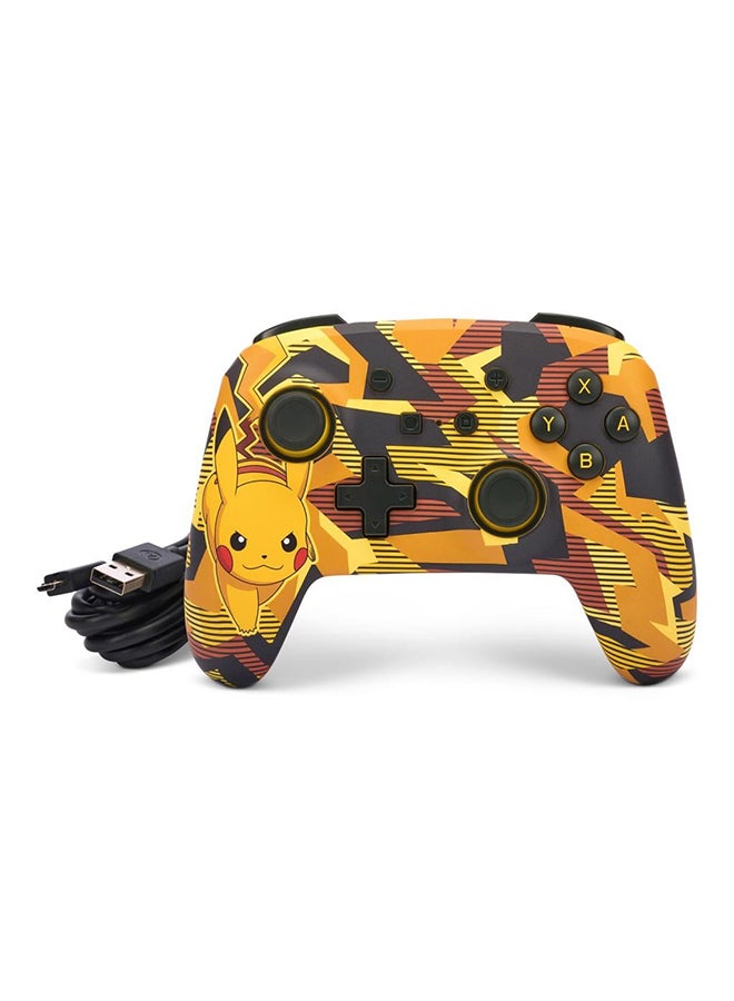 PowerA Enhanced Camo Storm Pikachu Switch Wired Controller - Image 2