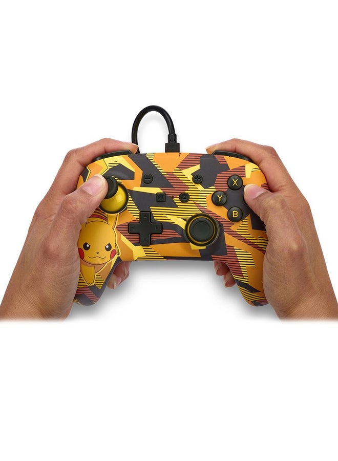PowerA Enhanced Camo Storm Pikachu Switch Wired Controller - Image 3