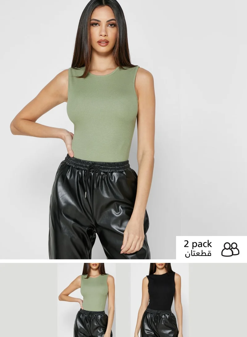 Missguided 2 Pack Ribbed Body