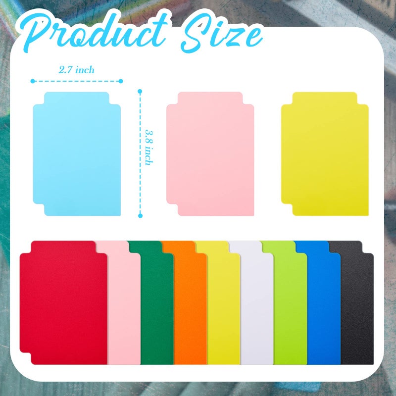 Suilung 100 Pcs Trading Card Dividers Plastic Card Dividers, Frosted Separator with Tabs Standard Vertical Compatible with MTG Games Sports TCG, 2.7 x 3.8 Inches (Multicolor) - Image 2