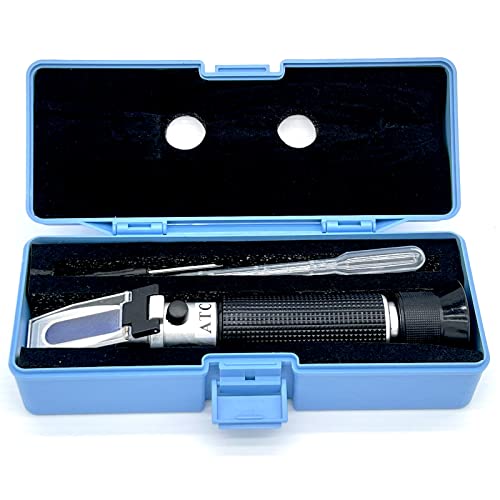 Hallocool Salinity Refractometer for Aquarium Seawater Marine Fishkeeping Salinity Tester 0-100PPT & 1.000-1.070 Salinity Hydrometer Slatwater Refractometer with Automatic Temperature Compensation (ATC) - Image 5