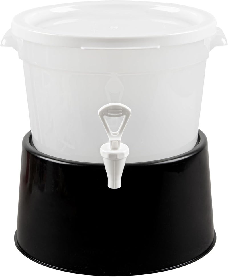 Restaurantware  BASE ONLY Bev Tek Beverage Dispenser Base 1 Durable Dispenser Base  Dispensers Sold Separately For 3 And 6 Gal Dispensers Black Plastic Drink Dispenser Base Dishwashable - Image 2