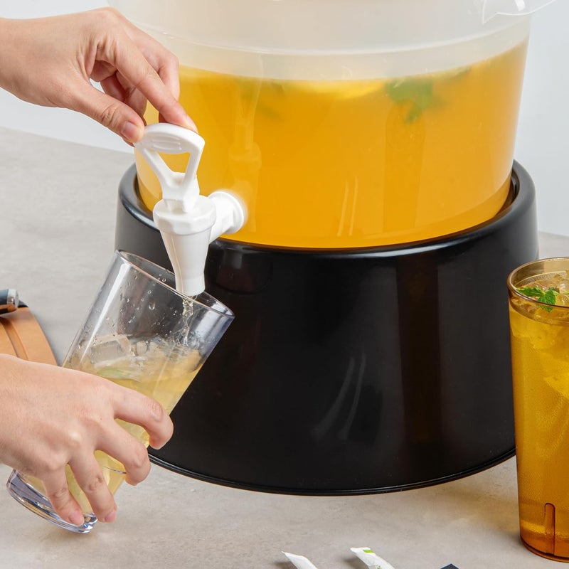 Restaurantware  BASE ONLY Bev Tek Beverage Dispenser Base 1 Durable Dispenser Base  Dispensers Sold Separately For 3 And 6 Gal Dispensers Black Plastic Drink Dispenser Base Dishwashable - Image 5