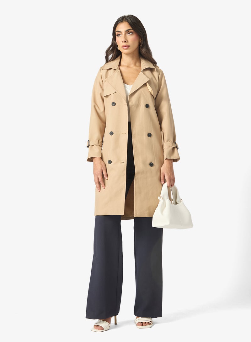 ايلا معطف ترنش متوسط الطول - Image 4