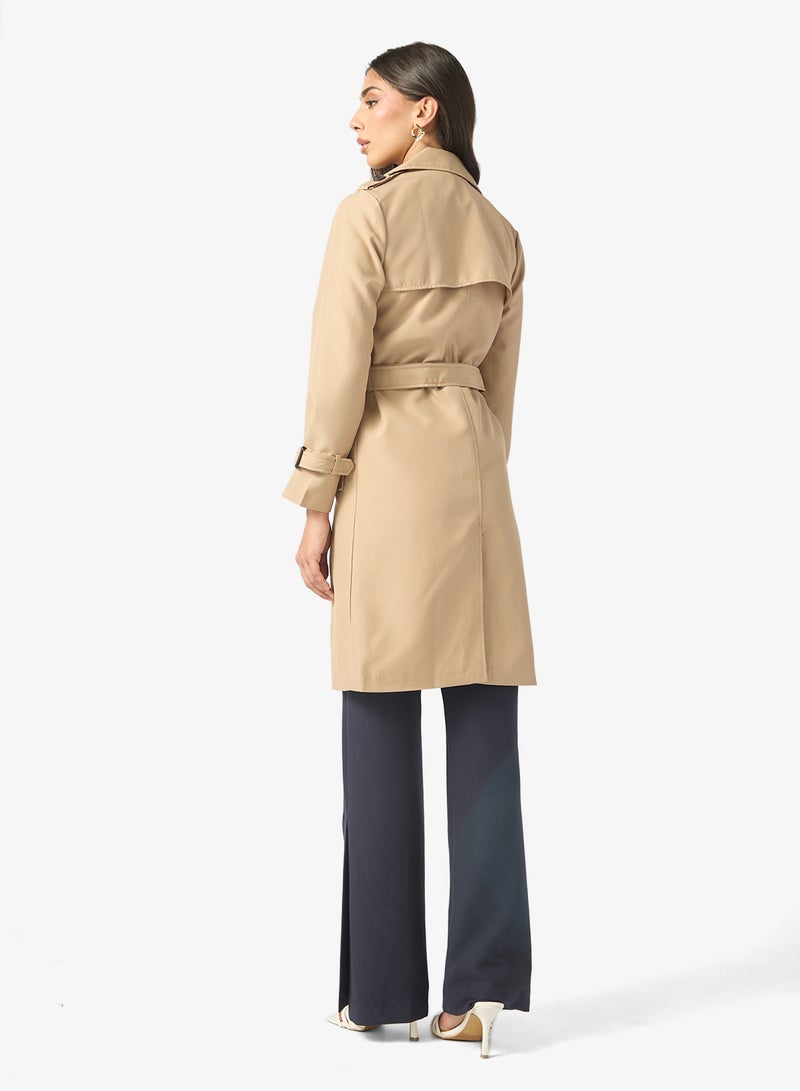 ايلا معطف ترنش متوسط الطول - Image 2