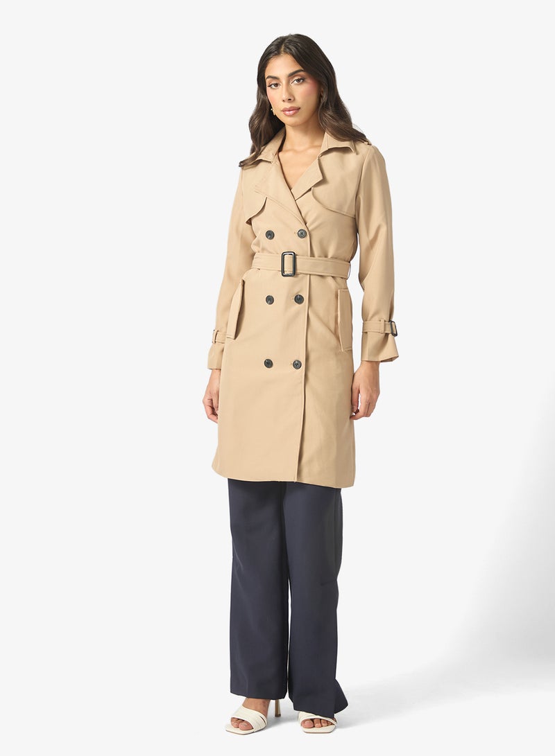 ايلا معطف ترنش متوسط الطول - Image 1