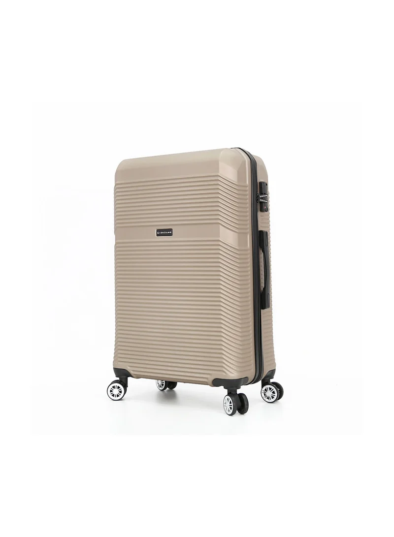 GIORDANO Hardside Luggage Trolley Bag 3 Pieces Set,Champagne (S-20",M-24",L-28")