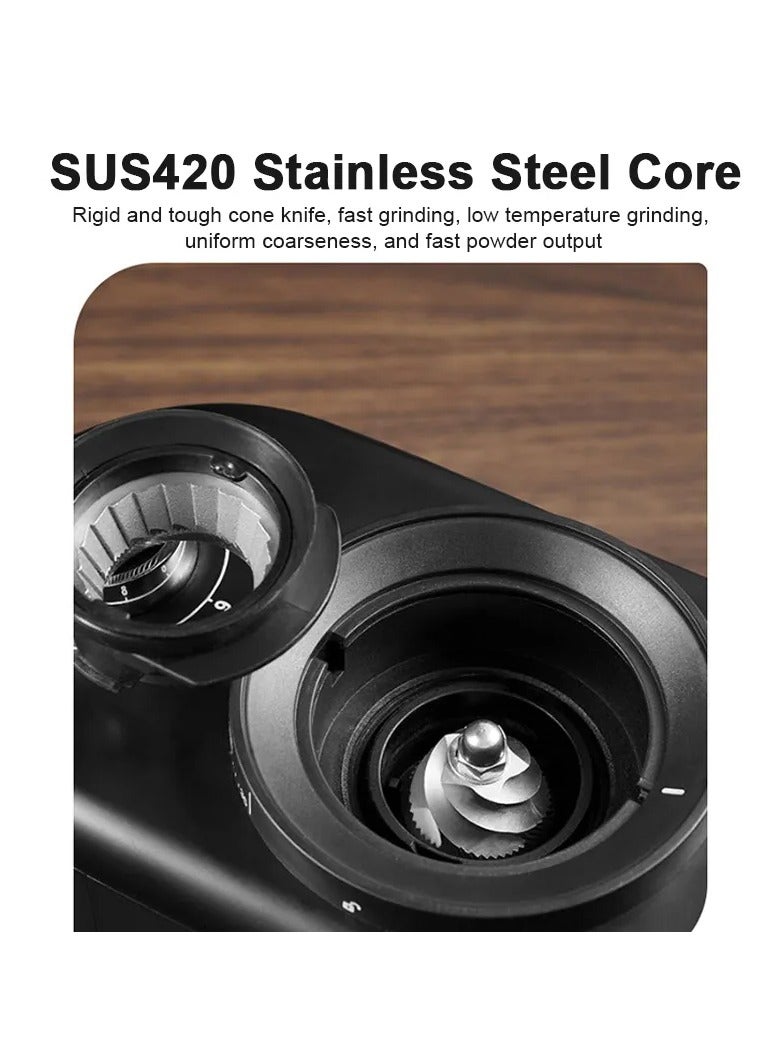 مطحنة قهوة كهربائية مخروطية، 150 واط، مع 25 إعداد...