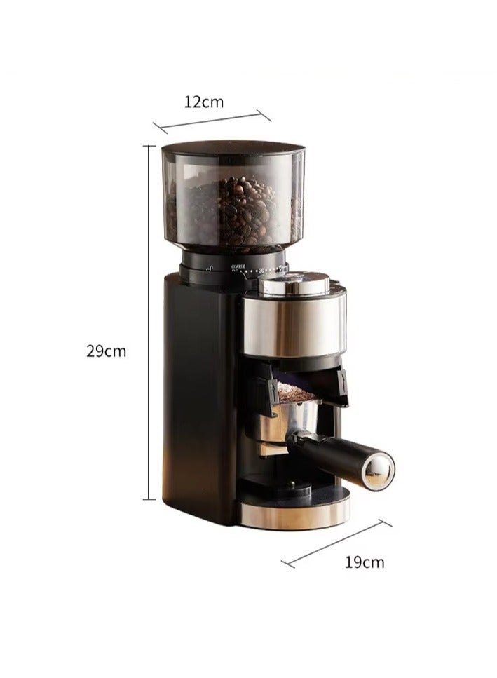 مطحنة قهوة كهربائية مخروطية، 150 واط، مع 25 إعداد...