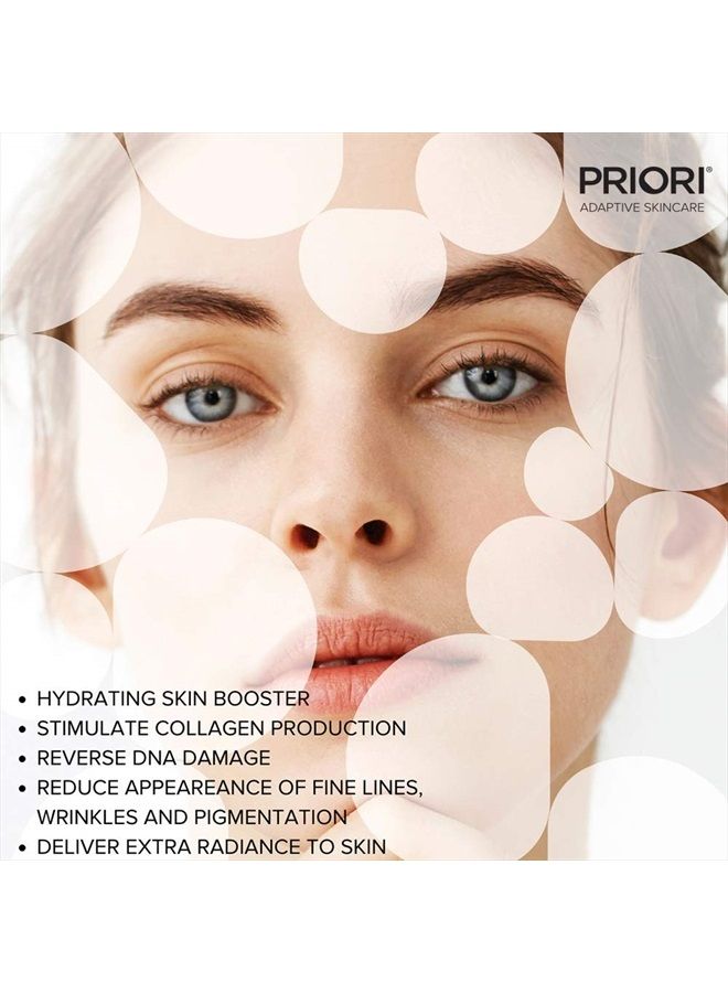 Priori Skincare DNA Recovery Serum Repairing, Correcting Age Defying Day & Night Face Treatment Free Radical Protection Beauty Boost Intense Hydration Oil Free Fragrance Free 1.7 fl oz - Image 4