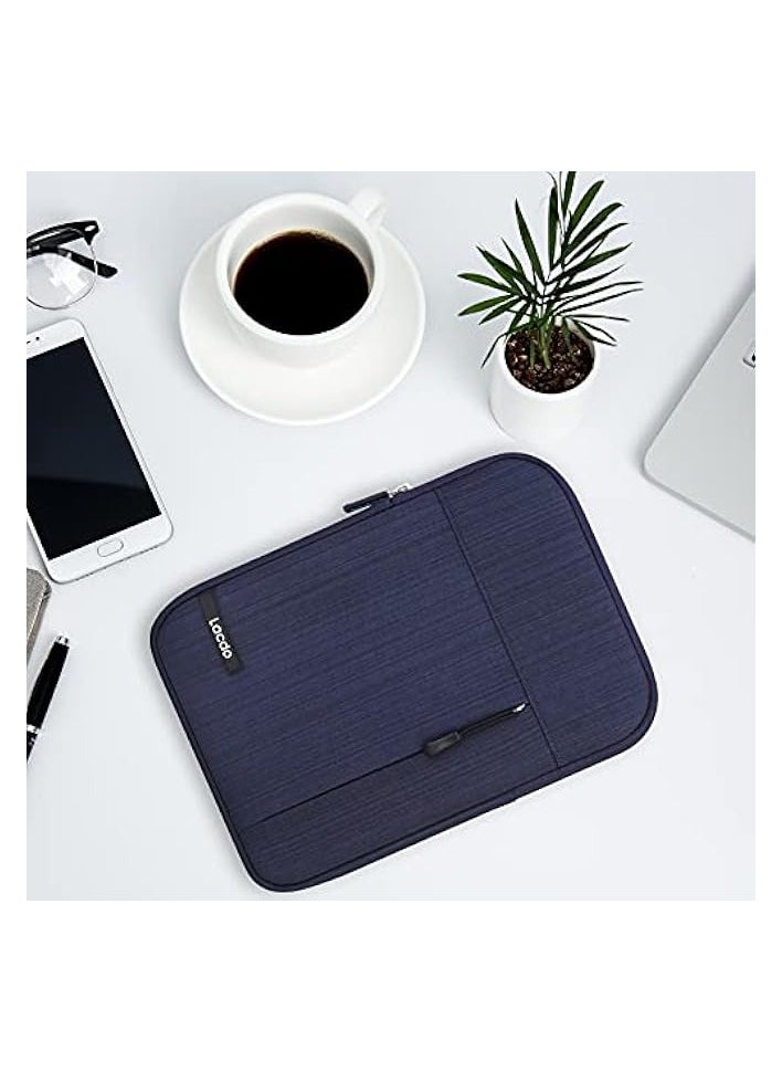 Tablet Sleeve Case for 13 inch New iPad Pro M4 2024, 13 inch New iPad Air M2 2024, 12.9 inch New iPad Pro 6 5 4 3 2022-2018 with Magic Keyboard and Smart Keyboard Folio Protective Bag, Blue