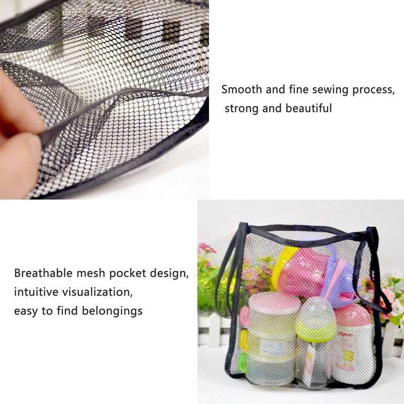 UtySty 3 Pack Stroller Sling Mesh Bag Back Hanging Extra Storage Organizer Handle Bar Attachment Net Pouch for Kids Wagon Pushchair Pram Car Seat Umbrella Water Bottle Diaper Bag Phone Snacks - Image 3