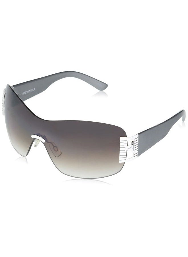 Rocawear R387 Frameless Uv Protective Vented Shield Sunglasses. Gifts for Women with Flair, 130 Mm, White, 130 mm - Image 1