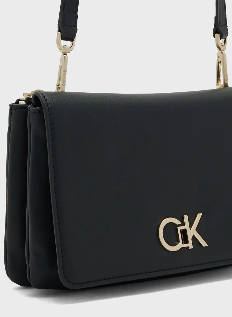 CALVIN KLEIN Monogram Detailed Crossbody