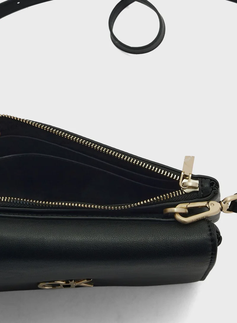 CALVIN KLEIN Monogram Detailed Crossbody