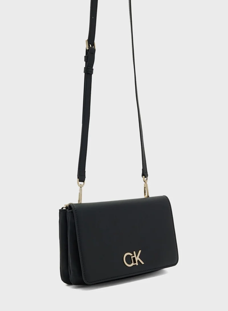 CALVIN KLEIN Monogram Detailed Crossbody