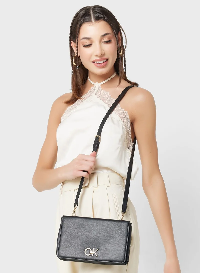 CALVIN KLEIN Monogram Detailed Crossbody