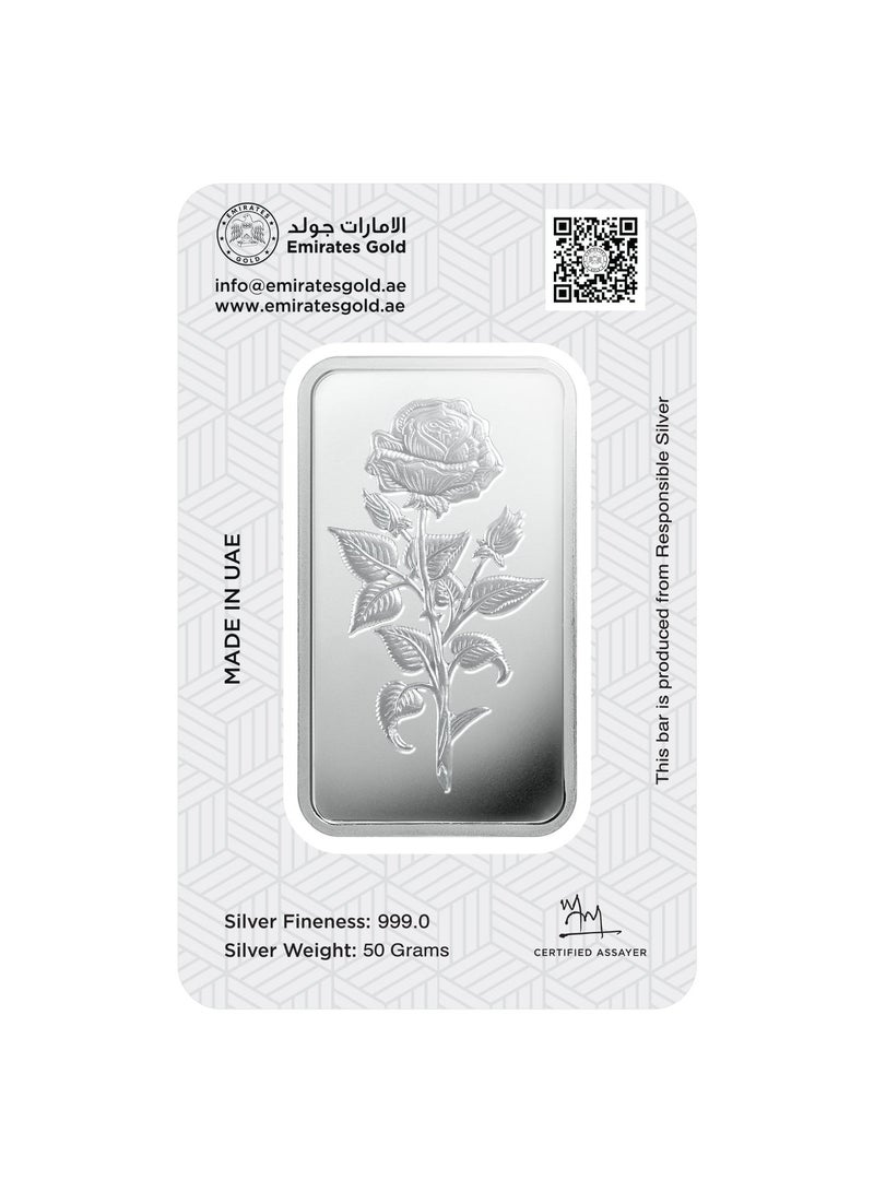 الإمارات جولد سبيكة فضة 50 جرام من إمارات جولد – سبيكة معتمدة - Image 3
